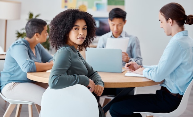 Photo diversity teamwork and digital marketing meeting planning seo startup and branding strategy in an office ideas innovation and creative people working on sales growth for an advertising agency job